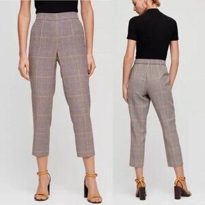 Aritzia Babaton Conan Plaid Crop Trouser Women's Size 2